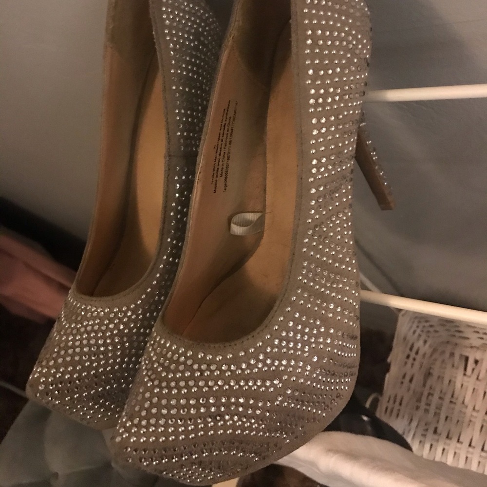 Shimmery heels
